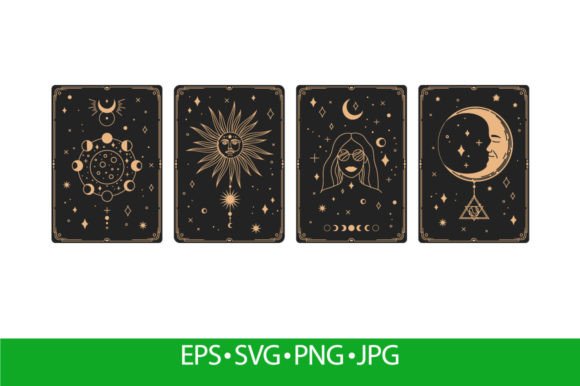 Download Mystical Astrology Tarot Bohemian Cards - Card Collection