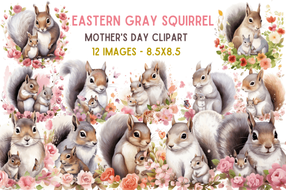 Download Eastern Gray Squirrel Mother's Day Clipa - Eastern Collection
