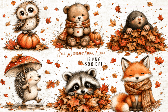 Download Fall Woodland Animal Clipart - Premium Resources