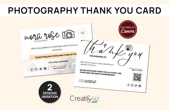 Download Free Photography Business Thank You Card - Card Collection