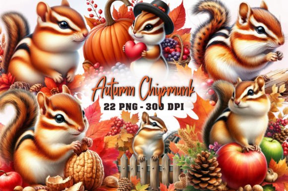 Download Autumn Eastern Chipmunk Clipart - Eastern Collection