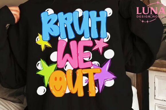 Download Bruh We out Colorful Text PNG Clipart - Premium Resources